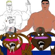 4soyjaks FerdinandDist(namefag) HispanidadConquistador(namefag) ToonSoy_(NameFag) aztecchicano(namefag) black_eyes blush chudnater2(namefag) cuba cuba_vs_mexico flag flag:cuba flag:mexico flag:texas flag:united_farm_workers gay_sex mexico rape sex soyjak subvariant:mexiwhore texas texas_vs_mexico united_farm_workers variant:Cobbert variant:godjak variant:meximutt // 1920x1920 // 633.3KB