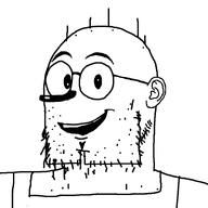 ear glasses hotdiggedydemon hotdiggetydog insane open_mouth retarded smile soyjak stubble subtle_insanity variant:weirdpenis // 900x900 // 8.4KB