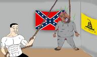 ack bloodshot_eyes chud confederate gadsden_flag hanging nigger // 3104x1850 // 319.6KB