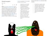 2soyjaks animal black_skin british_broadcasting_corporation brown_skin bushy_eyebrows closed_mouth hindu idf india indian israel licking_lips moustache mustache open_mouth pajeet palestine skunk smell soyjak stink_lines stinky stubble subvariant:hornyson teeth tongue variant:a24_slowburn_soyjak variant:cobson // 1750x1300 // 672.6KB