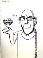 art black_and_white clothes drawfag drawing ear gem glasses hand ink meta:soytober meta:soytober2025 smile soyjak stubble subvariant:cobson_slim subvariant:leanson variant:cobson // 3000x4000 // 7.4MB