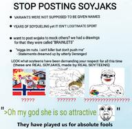 anti_soyjak baby bloodshot_eyes blush colorful crying deformed flag flag:norway food fruit glasses meme mustache norway oh_my_god_she_is_so_attractive open_mouth pineapple soyjak squirrel stop_doing_math stubble subvariant:feralsquirrel subvariant:nathaniel text tongue tranny variant:a24_slowburn_soyjak variant:bernd variant:feraljak variant:gapejak yellow_teeth // 1080x1051 // 309.3KB