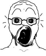 distorted glasses meta:tagme open_mouth screaming stubble subvariant:doctos // 600x718 // 108.0KB