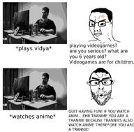 2soyjaks anger_mark angry closed_mouth computer ear gigachad glasses hair merge open_mouth sitting soyjak stubble text variant:chudjak variant:nojak // 3720x3662 // 224.3KB