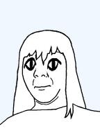 big_eyes closed_mouth hair large_eyes long_hair looking_at_you neutral soyjak subvariant:commiepedotroon template transparent_background variant:kuzjak // 809x1080 // 18.5KB