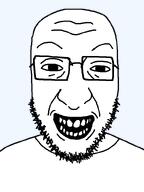 clothes glasses nuvariant redraw series:remastered_soyjaks smile soyjak stubble teeth template variant:crimjak white_shirt white_skin // 600x800 // 14.6KB