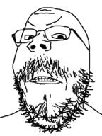 angry beard frown glasses mustache soyjak template variant:gapejak // 600x800 // 12.2KB
