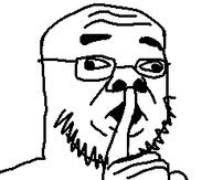 glasses open_mouth retard shushing stubble variant:unknown // 244x207 // 6.3KB