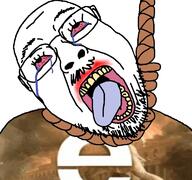 ack bloodshot_eyes crying discord enfemapping geotuber glasses hanging mapping open_mouth rope soyjak stubble suicide template tongue variant:bernd youtube youtuber // 768x719 // 126.2KB