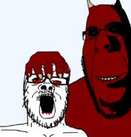 a24 demon horn possessed satan slowburn subvariant:hornyson variant:a24_slowburn_soyjak variant:cobson // 1024x1068 // 128.2KB