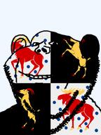 animal country county ear elk flag flag:gävleborg goat gävleborg hair smile soyjak stubble sweden teeth transparent_background variant:impish_soyak_ears // 598x800 // 96.5KB