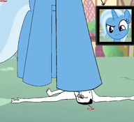 arm crushing crying ear eyelashes foot giant giantess hair horn leg mane my_little_pony pain pony ponyville red_eyes tail text trixie trixie_lulamoon unicorn variant:chudjak // 1500x1370 // 187.1KB