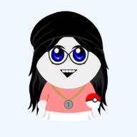 clothes female glasses hair holding_object necklace open_mouth pokeball pokemon smile south_park soyjak sp_studio style_emulation variant:soytan // 800x800 // 62.4KB
