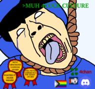 4chan 4cuck ack award discord kam_(namefag) nyan_cat posted_it_again_award pride_flag variant:bernd // 1295x1205 // 223.2KB