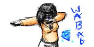 artist:sleep_chvd avengers blue_eyes dab drawing gem meta:tagme necklace soy soylent soylent_(cacao) variant:soytan wabag // 500x250 // 56.2KB