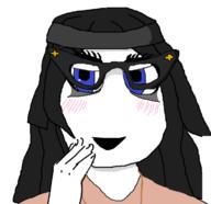 black_beanie blue_eyes glasses hair meta:tagme necklace upper_body variant:soytan // 720x698 // 91.8KB