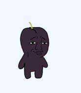 closed_mouth food fruit full_body plum redraw series:fruiterz! smile soyjak variant:chudjak // 736x853 // 36.3KB