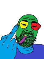 colorful_teeth glasses middle_finger smile trend:colorjak vape variant:daedaluson // 472x629 // 17.9KB