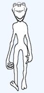 animated arm ear full_body hand leg looking_at_you smile soyjak stubble variant:impish_soyak_ears walking // 200x424 // 47.3KB