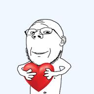 beard cute glasses happy heart holding_object smile subvariant:wholesome_penis subvariant:wholesome_soyjak teeth variant:gapejak variant:weirdpenis wholesome // 2048x2048 // 550.2KB