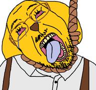 dog glasses hanging janny rope soyjak stubble suicide variant:bernd // 631x591 // 133.9KB