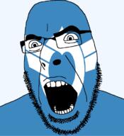 angry flag flag:shiga glasses hair japan looking_to_the_left open_mouth shiga soyjak stubble teeth thick_eyebrows todofuken transparent_background variant:cobson // 721x789 // 35.4KB