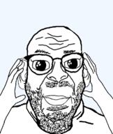 arm beard closed_mouth ear glasses hand large_ear merge oh_my_god_she_is_so_attractive series:fusionjaks soyjak stubble subvariant:its_out_get_brandon subvariant:ppplier template transparent_background variant:brandon variant:its_out_get_in_here variant:markiplier_soyjak variant:ppp // 673x800 // 180.0KB