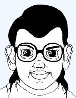 closed_mouth clothes ear glasses hair large_ear oh_my_god_she_is_so_attractive series:foidjaks smile soyjak subvariant:brenda template variant:brandon // 864x1113 // 146.8KB