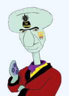 dressing_gown ifunny nickelodeon pineapple spongebob_squarepants squid squidward squilliam_fancypants tattoo transparent_background variant:cobson // 718x994 // 155.0KB