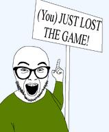 clothes green_shirt pointing pointing_up sign text the_game variant:abortion_lover white_skin you_just_lost_the_game // 794x960 // 22.8KB
