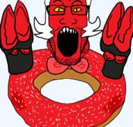 bowtie demon donut goat helluva_boss hooves imp mercury mercurypoison296 moxxie_(helluva_boss) ohio poison red_skin vivziepop // 788x755 // 219.9KB