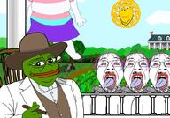 4soyjaks amphibian chain cigar frog hanging meta:tagme nas:pepe open_mouth pepe pepe_the_frog plantation slave smile sonnenrad soyjak subvariant:wholesome_soyjak sun tranny troon variant:bernd variant:gapejak // 1000x696 // 135.3KB