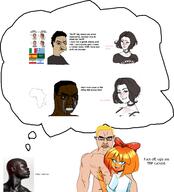 black_cuck black_skin blush coomer_artstyle crying flag:greece flag:iran flag:israel flag:italy flag:saudi_arabia flag:spain greece iran israel italy middle_finger mymy ongezellig queen_of_hearts saudi_arabia spain tbp text thought_bubble // 5926x6521 // 1.9MB