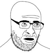 glasses grand_theft_auto grand_theft_auto_iv looking_down soyjak stubble variant:jeremy // 775x849 // 19.4KB