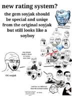 balding beard bottle closed_mouth clothes coal ear gem gem_skin glasses hair holding_bottle holding_object holding_plate holding_soylent iron meta:tagme multiple_soyjaks open_mouth plastic_bottle pointing soy soyjak soylent soylent_(creamy_chocolate) soylent_bottle stubble subvariant:science_lover text track_suit variant:a24_slowburn_soyjak variant:chudjak variant:chugsjak variant:cobson variant:coinjak variant:el_perro_rabioso variant:feraljak variant:gapejak variant:impish_soyak_ears variant:ishish_soyak_ears variant:israeli_soyjak variant:its_out_get_in_here variant:kuzjak variant:markiplier_soyjak variant:nojak variant:platejak variant:shirtjak variant:smugjak variant:soyak variant:soylady variant:tony_soprano_soyjak variant:two_pointing_soyjaks // 768x1024 // 384.0KB