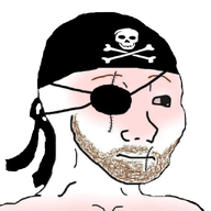 bloodshot_eyes closed_mouth clothes eyebrows hat nas:wojak pirate pirate_hat stubble sunburn wojak // 640x640 // 224.0KB