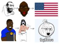 anti_soytan black_skin happy_merchant jake jartycuck jews nigger soybooru usa_flag variant:feraljak variant:nojak // 2704x1998 // 864.3KB