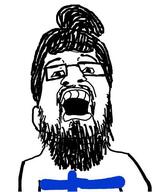 beard country finland glasses hair open_mouth variant:thps_soyjak // 422x507 // 36.0KB
