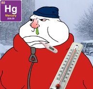beanie blizzard booger mercury red_nose series:elemental_mutts sick text thermometer variant:meximutt winter // 888x849 // 406.3KB