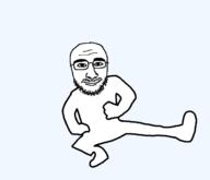 animated bald dance glasses kazotsky_kick mustache smile soyjak stubble variant:unknown yanderedev // 680x586 // 172.7KB