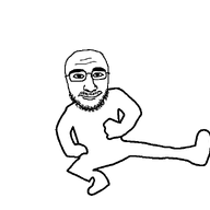 animated bald dance glasses kazotsky_kick mustache smile soyjak stubble variant:unknown yanderedev // 680x586 // 172.7KB