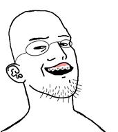 360_kid braces ear glasses moot open_mouth smug soyjak stubble teeth variant:360jak // 441x495 // 18.1KB