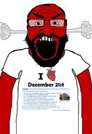 angry auto_generated balding beard clothes december december_21 glasses head_steam i_heart looking_at_you open_mouth red_skin series:on_this_day soyjak subvariant:science_lover text tshirt variant:markiplier_soyjak white_background wikipedia // 1440x2096 // 624.6KB