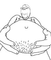 belly glasses pregnant smile soyjak stubble variant:gapejak white_skin // 600x700 // 6.8KB