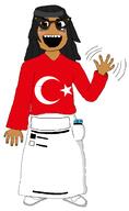 brown_skin clothes female flag:turkiye glasses hair open_mouth turkiye variant:soytan // 1352x2196 // 79.6KB