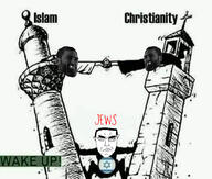 angry christianity church crescent cross flag:israel front_facing gigachad islam judaism mosque punisher_face star_and_crescent star_of_david subvariant:chudjak_front tower variant:chudjak // 2400x2036 // 528.6KB