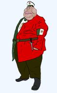 armband belt boot brown_pants cap clothes eagle fat flag:mexico flag_shirt full_body hat jacket mexico mutt mutt_lips obese satoko_houjou(namefag) series:eatlers shoe slopjak sword tan_skin variant:meximutt yellow_sclera // 1400x2300 // 106.0KB