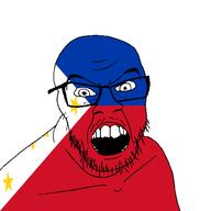 angry country flag glasses jacksepticeye looking_at_you mustache open_mouth philippines soyjak stubble teeth variant:feraljak youtube // 1500x1500 // 30.3KB