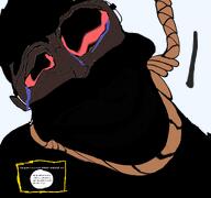 ack bloodshot_eyes crying distorted facemask flag:isis isis isistranny isistroon nigger rope subvariant:chudjak_front subvariant:jartycuck suicide trend:jartycuck trend:slopjak variant:chudjak // 1920x1798 // 1.3MB