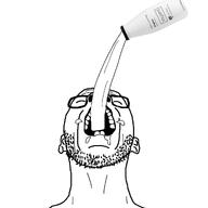 bald clothes drinking glasses looking_up mouth_open soy soy_milk soylent variant:howljak white_skin // 1280x1280 // 188.9KB